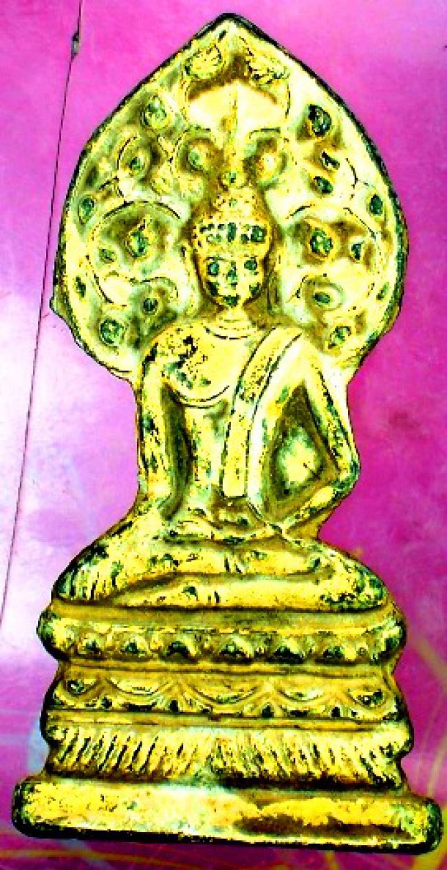 พระเชียงแสนปรกโพธิ์ ขินตะกั่ว ปิดทองเดิมในกรุ กรุเชียงแสน พระเชียงแสนปรกโพธิ์ ขินตะกั่ว ปิดทองเดิมในกรุ กรุเชียงแสน