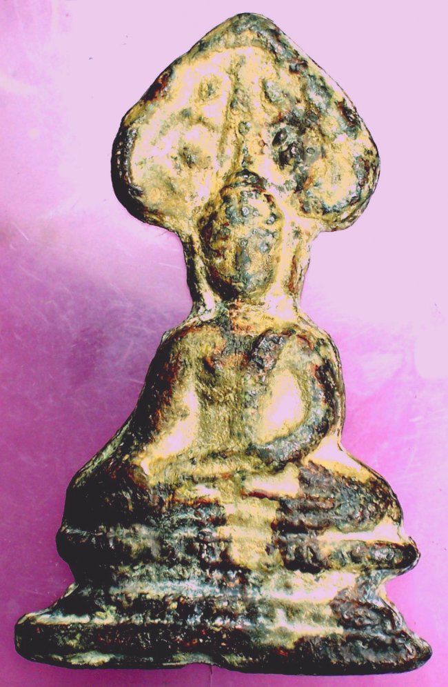 พระปรกโพธิ์ กรุเชียงแสน ตะกั่วสนิมแดง พระปรกโพธิ์ กรุเชียงแสน ตะกั่วสนิมแดง